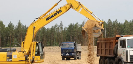 «Белоруснефть» ввела в эксплуатацию песчаный карьер Солтановский  