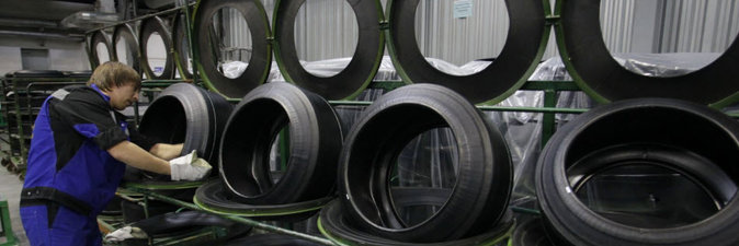 Российское производство легковых шин за семь месяцев упало на 23%