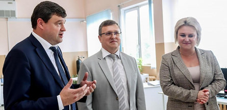 ОАО «БЕЛШИНА» ПОСЕТИЛ ПРЕДСЕДАТЕЛЬ ГОСУДАРСТВЕННОГО КОМИТЕТА ПО НАУКЕ И ТЕХНОЛОГИЯМ РЕСПУБЛИКИ БЕЛАРУСЬ