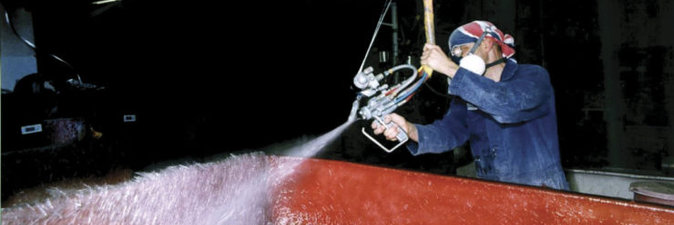 ИННОВАЦИОННЫЕ МАТЕРИАЛЫ «ПОЛОЦК-СТЕКЛОВОЛОКНО»: «sprayup» рассыпающегося ровинга