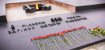 В годовщину трагедии в Хатыни коллектив концерна «Белнефтехим» принял участие в народной вахте памяти