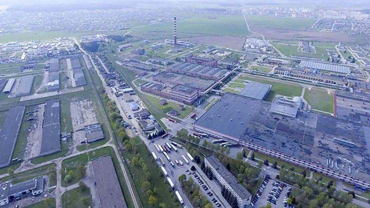 Гродно Азот вид сверху