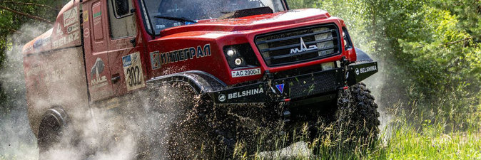 На шинах от «Белшины» команда «МАЗ-СПОРТавто» лидировала на пятом этапе ралли «Шелковый путь»