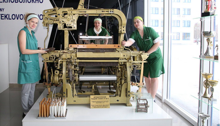 Уникальный экспонат музея ОАО «Полоцк­Стекловолокно»