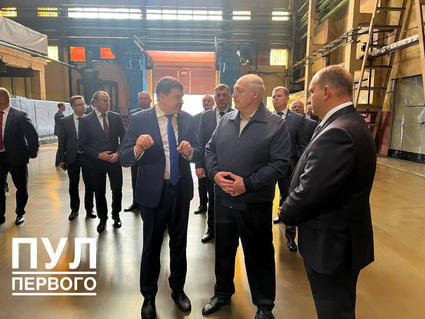 Александр Лукашенко посетил ОАО «Белшина»