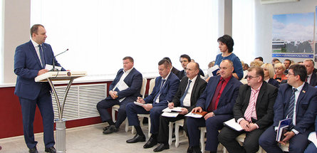 Андрей Рыбаков встретился с коллективом ОАО«Могилевхимволокно»