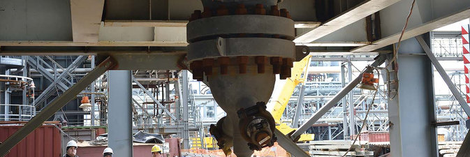 ФОТОРЕПОРТАЖ: Монтаж крупногабаритных аппаратов