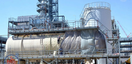 На установке производства серы комплекса H-oil идёт наращивание темпов строительства